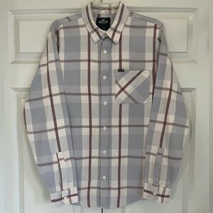 Men’s Flannel Hollister Button Down Shirt Large